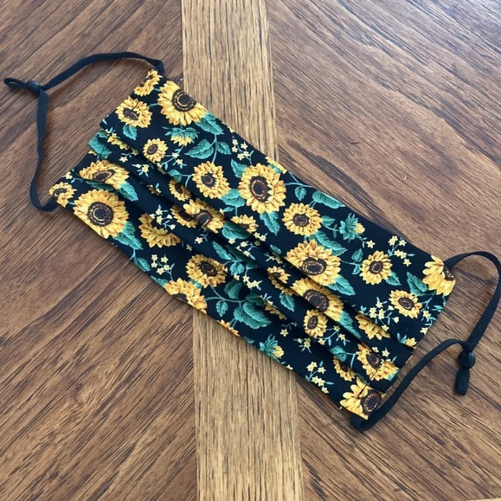 Sunflower reversible cotton face mask